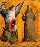 Juan de Flandes Saints Michael and Francis oil painting on canvas